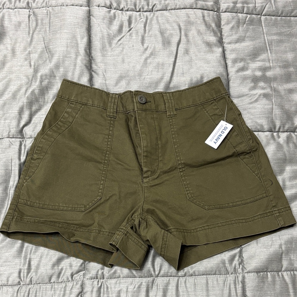 Olive High Rise OG Chino Old Navy Shorts